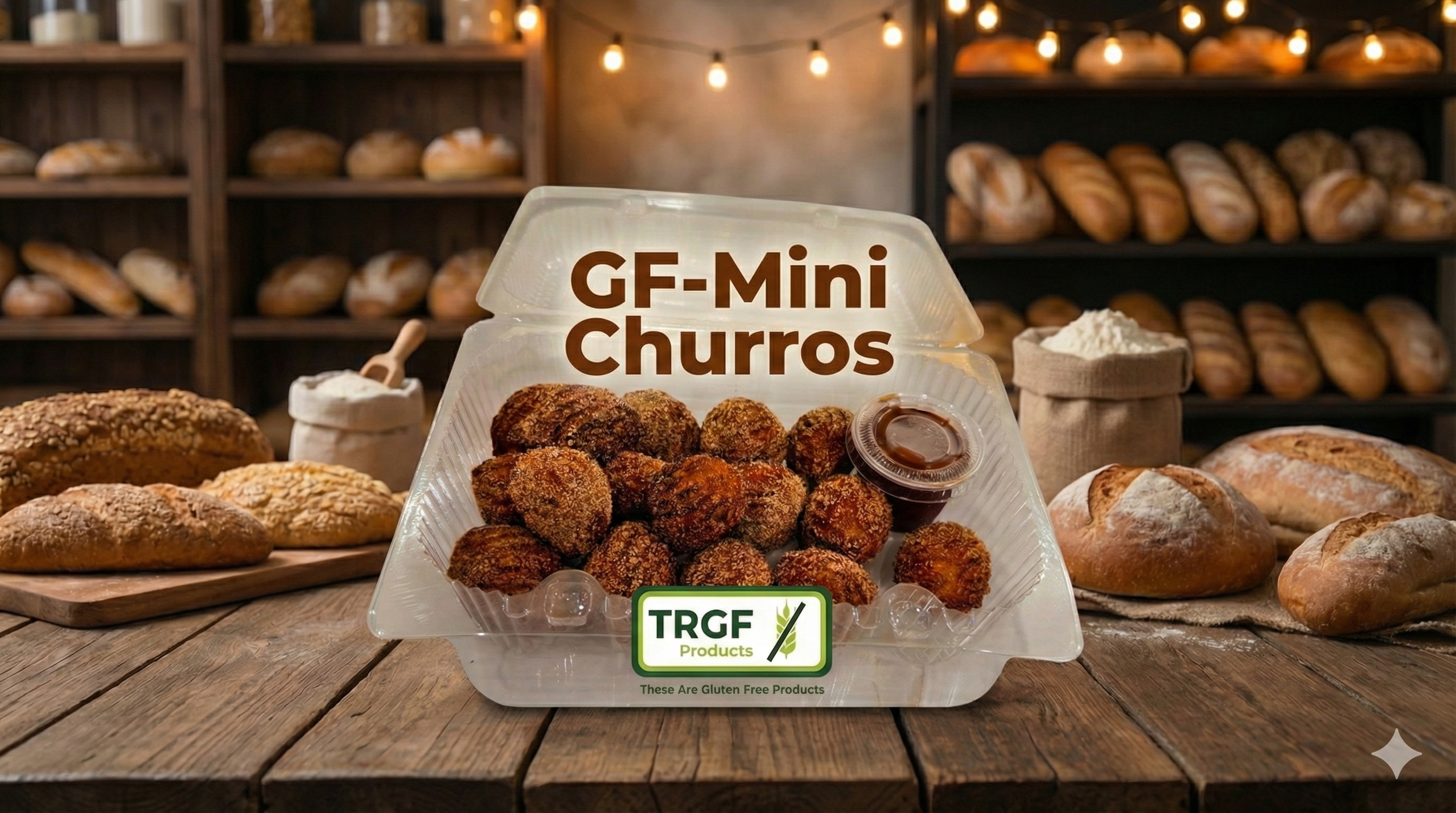 Gluten-free and wheat-free churros from TRGF Products - Austin, Texas