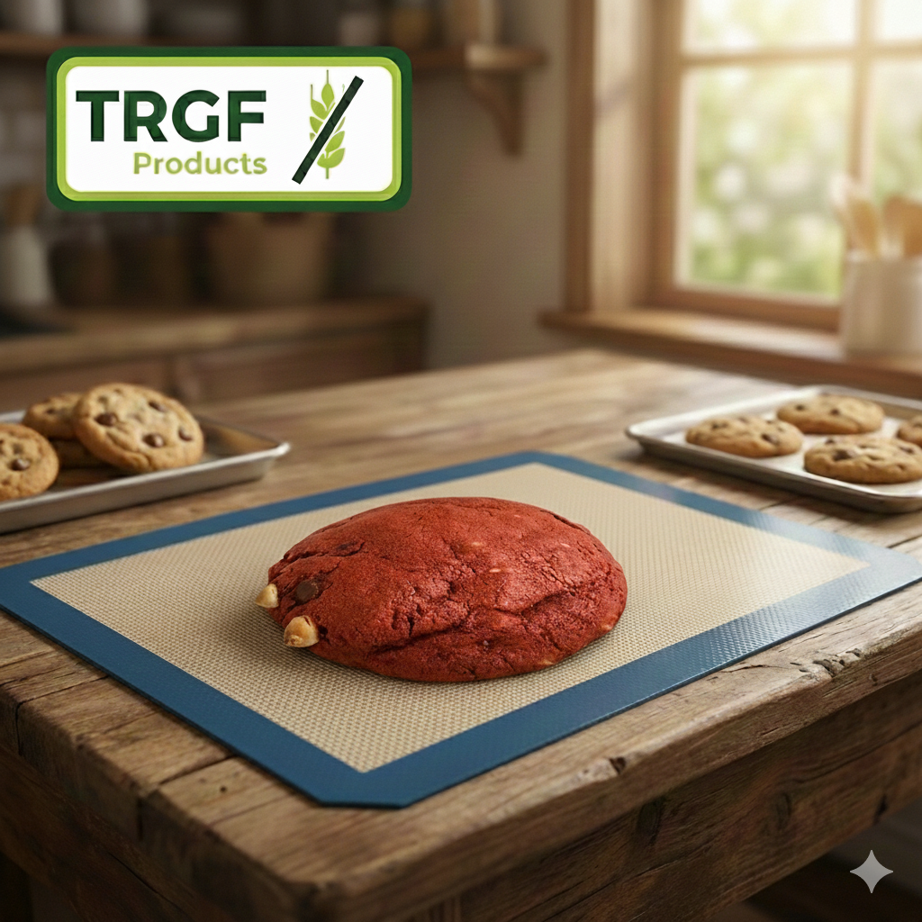 Gluten-free and wheat-free New York style red velvet cookie from TRGF Products - Austin, Texas