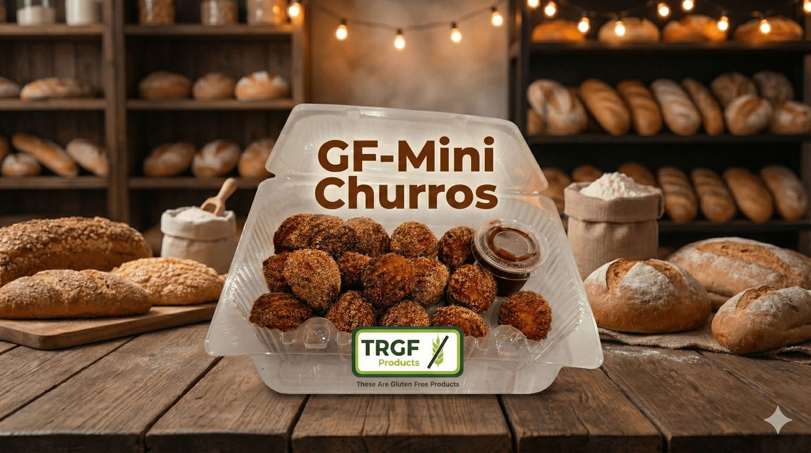 Gluten-free and wheat-free churros from TRGF Products - Austin, Texas