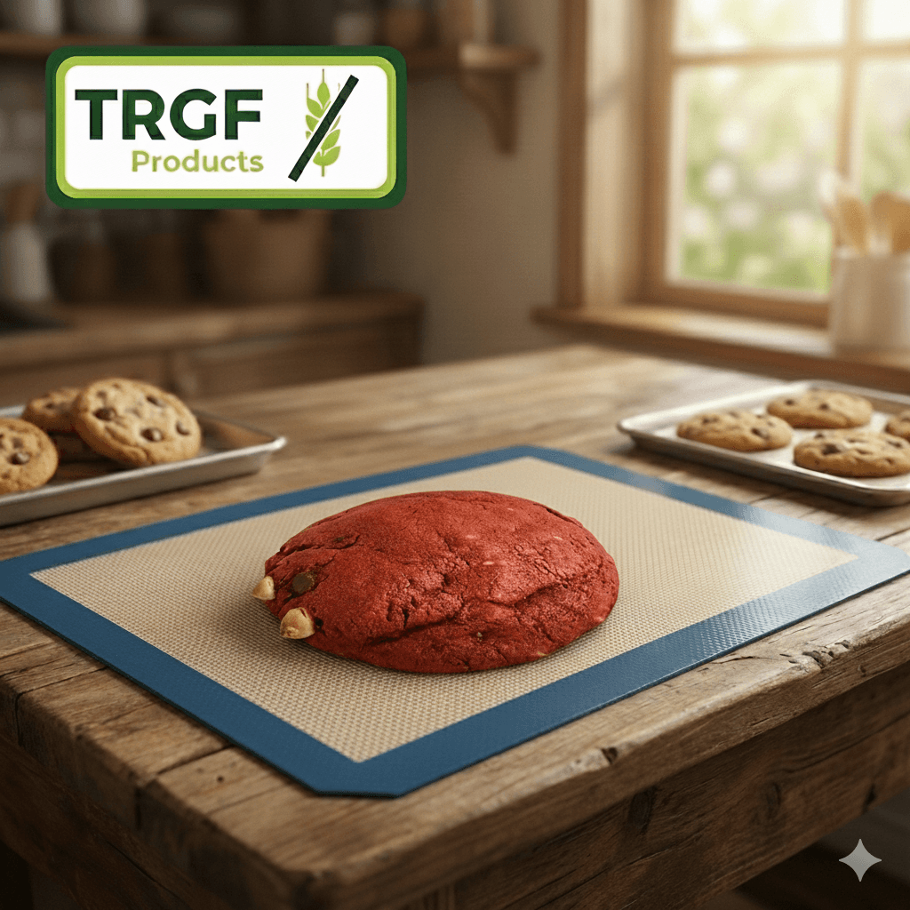 Gluten-free and wheat-free New York style red velvet cookie from TRGF Products - Austin, Texas